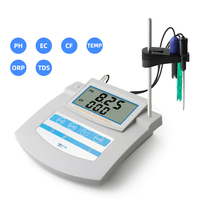 pH-mètre multiparamètres portable 6-en-1 EC/ORP/TDS/Testeur de température avec précision de 0,01 pH pour les aquariums et le traitement de l'eau