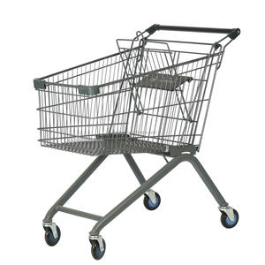 전문 제작 강력한 금속 대형 쇼핑 카트 트롤리 - Product Image 2