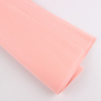 Papier d'emballage de fleurs papier de coton non tissé en fibre de couleur unie ultra-mince papier de soie translucide pour emballage floral
