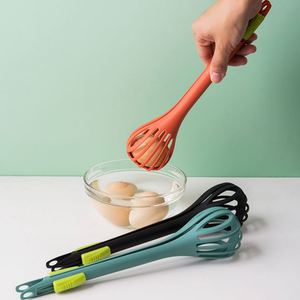 Easy Use Durable 2 in 1 Spaghetti Noodle Food <b>Tongs</b> Nylon Egg Whisk for Cream Mixer - Product Image 3