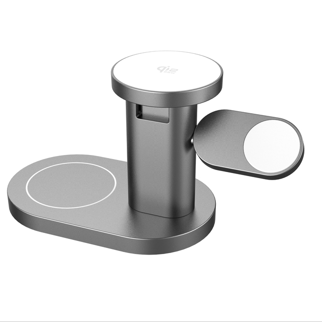 25W Magnetic Charger Stand New 3 in 1 Rotatable Wireless Charging Station Qi2.2 Certified for Multiple Devices