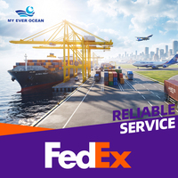 Services logistiques d'expédition aérienne les moins chers FedEx UPS DHL Express DDP DDU Agent d'expédition de la Chine vers les États-Unis, le Royaume-Uni et le Canada