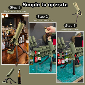 Nuevo y Divertido Abridor de Botellas de Cerveza con Forma de Cañón de Mortero 2026, con Soporte para Decoración de Bares y Hogar - Product Image 6