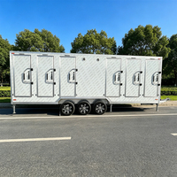 Toilettes et douche portables pour le camping, remorque mobile pour les événements, les zones de plage et les installations temporaires