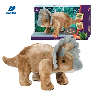 Juguete de Peluche de Triceratops, Dinosaurio de Control Remoto, Animales de Peluche para Niños, Repite lo que Dices, Dinosaurio Caminante para Montar - Product Image 1
