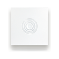 Diffuseur de plafond carré en aluminium à 4 voies pour système HVAC, avec registre optionnel pour systèmes de climatisation