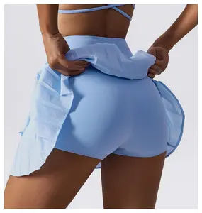 Tenis Rok Golf Private Brand New Design Gym Pleated Skirt Golf Tennis Skirt With Pocket For Women