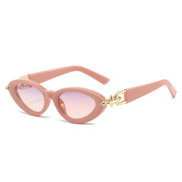 Nouvelles Lunettes de Soleil Œil de Chat UV400 2025 Style Européen et Américain Chic et Distinctif avec Design Métallique à Verrouillage Flèche Unisexe