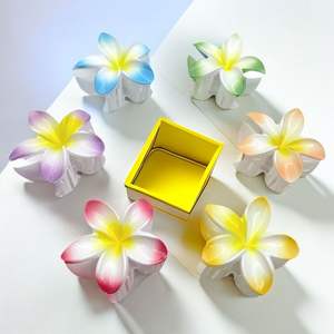 8cm Été Vacances Oeuf Fleur Cheveux Griffe <span class=keywords><strong>Clipa</strong></span> Fille Côté Serrage Dos Cuillère Pan Requin Clip Vacances Plage Cheveux Accessoires - Product Image 4