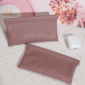 Customized <b>Makeup</b> Lipstick <b>Bag</b> Waterproof Pu Leather Cosmetic Travel Purse Coin Jewelry Pouch Luxury Leather <b>Makeup</b> <b>Bag</b> - Product Image 2