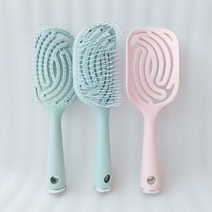 Brosse à cheveux électrique auto-nettoyante <span class=keywords><strong>pour</strong></span> femme, en nylon, design compact, manche en plastique, <span class=keywords><strong>pour</strong></span> <span class=keywords><strong>coiffure</strong></span> rapide et soin du cuir chevelu - Product Image 1