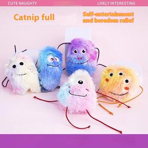 Gatto coccolone giocattolo cartone animato mostro erba gatta peluche giocattolo interattivo gatto giocattoli da masticare gatto - Product Image 4