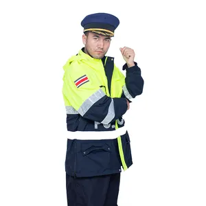 Veste d'étanchéité à coutures étanche Veste d'uniforme pour hommes veste réfléchissante