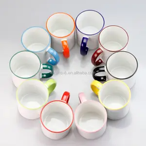 Topjlh 2024 Logo Custom 11oz Coffee Cup Color Sublimation Blanks Product Ceramic Coffee Mug Supplier Sublimation Mug
