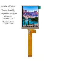 Module LCD TFT TMK 2,8 pouces avec rétroéclairage LED 240*RGB*320 ST7789P3 Interface parallèle 8 bits Écran IPS pour appareils portables intelligents