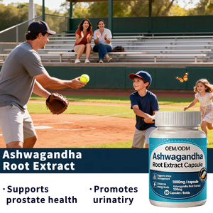 Ashwagandha-Wurzelextrakt-Kapseln 600mg Ashwagandha Unterstützt Stressmanagement & Steigert Energielevel OEM/ODM Nahrungsergänzungsmittel - Product Image 2