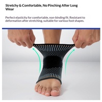Attelle de cheville de compression unisexe en nylon respirant pour le sport, le cyclisme et le fitness, avec protection anti-entorse et stabilisation articulaire
