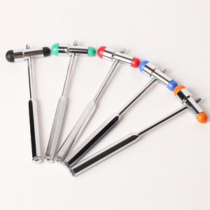 Martillo de percusión de reflejos médico tipo T, cabeza de silicona multicolor, martillo de diagnóstico neurológico de acero inoxidable para médicos - Product Image 6
