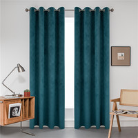 Rideaux de luxe légers en velours gaufré Rideaux de salon domestique Style nordique Simple Chambre à coucher Salon occultant Cortinas