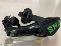 Sangles de fixation en aluminium, imperméable, de qualité supérieure, pour le Sport de neige, noir, réglable en métal, pour adultes