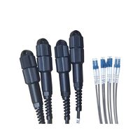 Câble blindé CPRI FTTA de haute qualité, connecteurs PDLC FULLAXS NSN, cordon de brassage à fibre optique extérieur 2 cœurs
