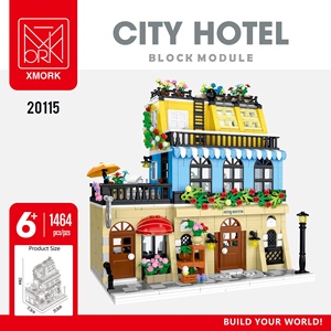 Série Street View : Maquette de Villa, Café Urbain – Jouet Éducatif à Assembler en Blocs de Construction en Plastique ABS à Petites Particules - Product Image 6