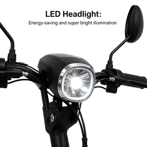 Bicicleta Eléctrica con Freno de Tambor Delantero y Trasero Aprobado, Batería de Plomo-Ácido de 48V 12Ah 20Ah para Exportación - Product Image 3