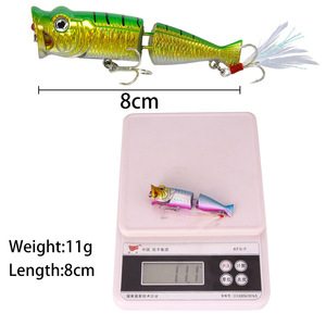 Luya Mồi 8Cm/11G Móc Lông Hai Phần Mồi Cứng Mô Phỏng Mồi Câu Cá Nhân Tạo - Product Image 6