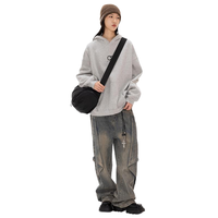 Sweat-shirt à capuche pour homme en coton 100% - Design classique - Couleur unie - Impression numérique 3D - Lavable - Tissu éponge - Vente en gros - Hiver