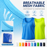 Maillots d'entraînement de football légers en mesh pour équipes de soccer