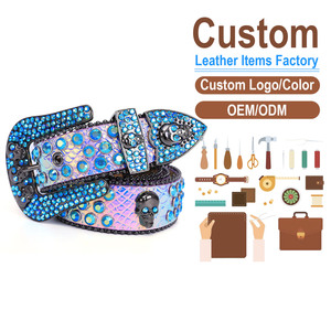 Cinturón de Cuero con Remaches Punk de Alta Gama para Hombre y Mujer, Diseño de Calavera, Suministro Directo de Fábrica - Product Image 1
