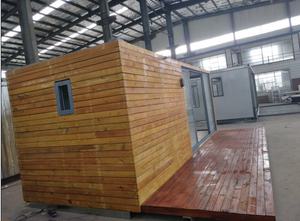 Bajo costo asequible prefabricada de marco de acero de diseño moderno Material cabina portátil 20ft kit de <span class=keywords><strong>madera</strong></span> maciza móvil contenedor de oficina - Product Image 5