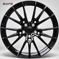Jantes en alliage forgé 6061-T6 19 20 21 22 23 pouces 5x112 5x120 Noir brillant pour Audi RS5 RS6 Porsche 911 Tesla Model 3 Model Y
