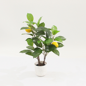 JWS3898 <b>Artificial</b> Lemon Tree Home Office Decoration High Quality <b>Artificial</b> <b>Fruit</b> Tree Plant Bonsai Lemon Tree - Product Image 2