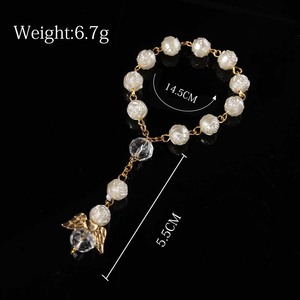 Décoration de table ou <span class=keywords><strong>cadeau</strong></span> pour baptême, mariage, confirmation, première communion, dédication de bébé, chapelet ange - Product Image 2