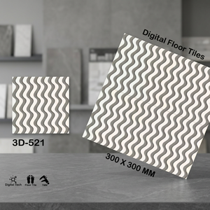 Carreaux de sol en céramique 3D numériques de qualité indienne à prix abordable, finition mate, qualité supérieure 5 mm, pour hall, salle de bain, centre commercial, 16x16, 12x12 - Product Image 4