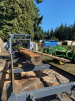 Scierie diesel Scierie hydraulique Scie à bois mobile Scierie portable pour coupe de bois large