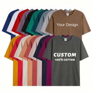 Design Low Moq 100% Cotton White Men <b>T</b> Shirt Printing Round Neck <b>T</b>-shirt Puff Printed Tee Custsom 200GSM Design Plain <b>T</b> Shirts - Product Image 1
