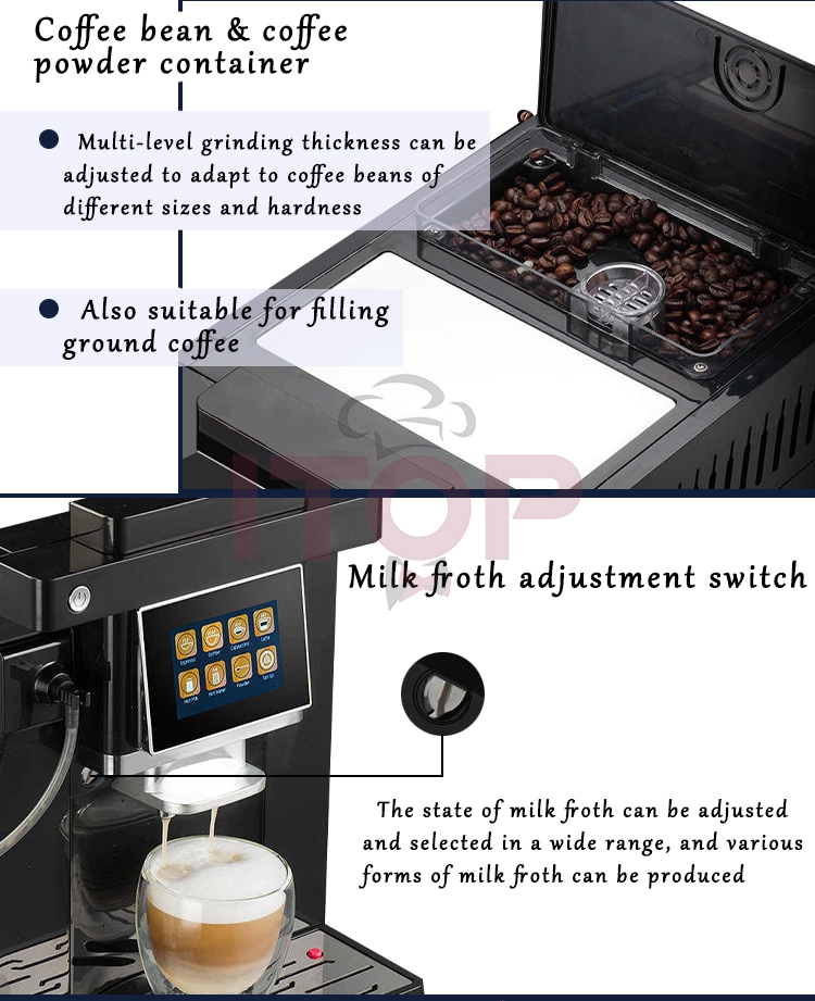 Máquina Para Hacer Café Completamente Automática, Cafetera Inteligente  Multifunción, Cafetera Espresso Profesional IT-FA-CM250