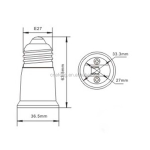 Bộ Chuyển Đổi Ổ Cắm <span class=keywords><strong>E27</strong></span> Sang <span class=keywords><strong>E27</strong></span> Bằng Nhựa - Product Image 2
