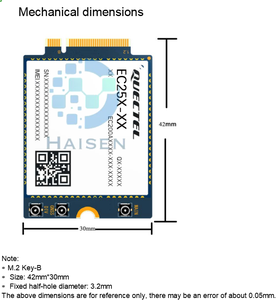 Haisen Quectel EC25-AFA Cat.4 Cellulaire Draadloze Communicatie Met Kaartsleuf M.2 Bord 4G Lte Ec25af Ec25afa EC25AFFA-512-SGAS - Product Image 5
