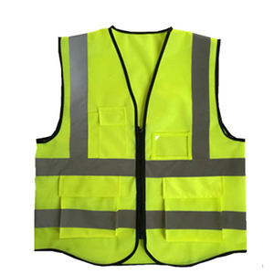 Échantillon gratuit <span class=keywords><strong>Gilet</strong></span> réfléchissant avec poches Veste imperméable haute sécurité Logo personnalisable - Product Image 2