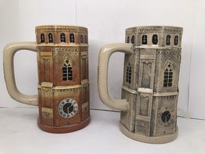 Jarra de Cerveza Alemana de 1 Litro, Cerámica de Múnich con Relieve Decorativo, Jarra de Cerveza Alemana - Product Image 4