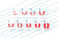 Nouveaux jeux de Mahjong américains 2026 : Ligne Montagne, Grand Ciel – Tuiles de Mahjong en acrylique pliables et portables, 160 pièces sculptées