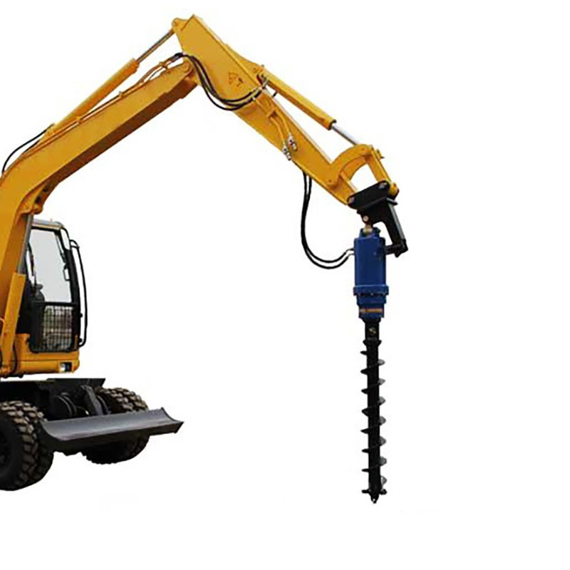 アタッチメント重機ミニチュア 油圧オーガー1/50 日立建機 ミニチュア