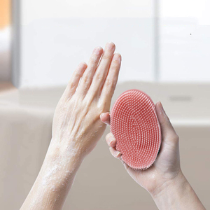 Yun Double-face Silicone spazzola da bagno a setole morbide sensoriali allenamento tattile strumento di massaggio con corda appesa pennelli per la pulizia del bambino - Product Image 6