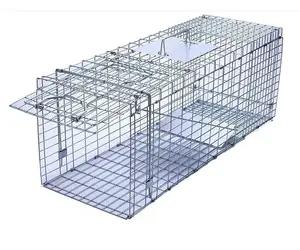 Catch Release Humane Live Animal Trap Cage for Rabbit, Groundhog, Squirrel, Raccoon, Mole, Gopher, Chicken, 24inch