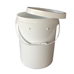 Cubo de plástico personalizado de fábrica de <span class=keywords><strong>5</strong></span> galones, Cubo de 20 litros, venta de cubo de plástico reciclable industrial engrosado con tapa y Asa - Product Image 4