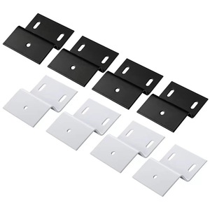 Soportes de Esquina para Gabinetes Xinjunye 150x80mm Blancos y Negros de Alta Resistencia para Montaje en Pared, Soporte para Muebles de Cocina y Baño - Product Image 3