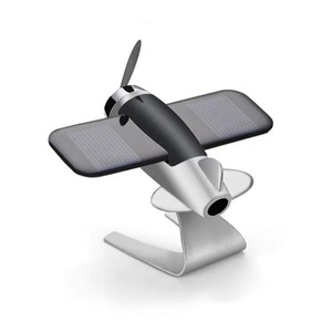 Diffuseur d'air pour voiture de haute qualité, modèle d'avion rotatif solaire, protection solaire, aromathérapie, parfum, huile essentielle, cadeau créatif - Product Image 2